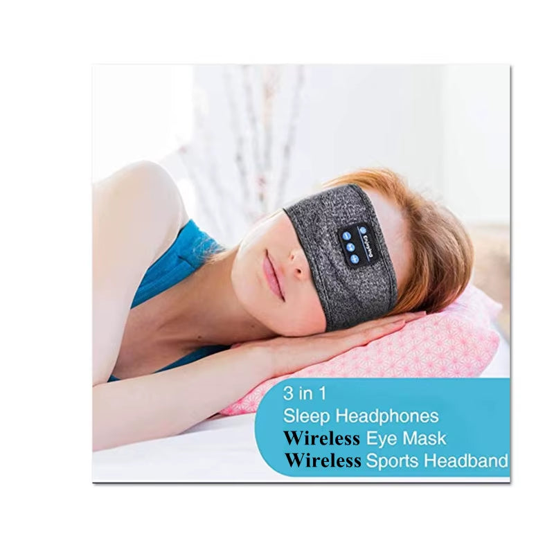  Wireless Music Eye Mask Bluetooth-Compatible Sleeping Earphone to sleep with a sof musik