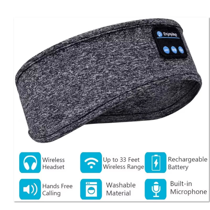  Wireless Music Eye Mask Bluetooth-Compatible Sleeping Earphone to sleep with a sof musik