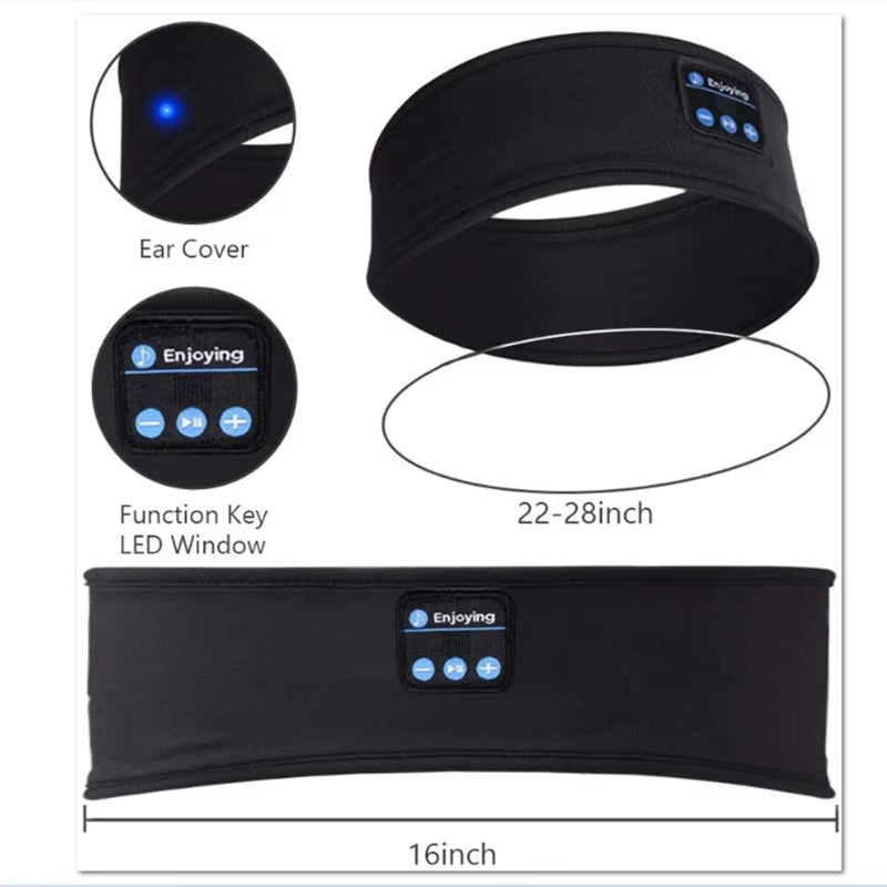  Wireless Music Eye Mask Bluetooth-Compatible Sleeping Earphone to sleep with a sof musik