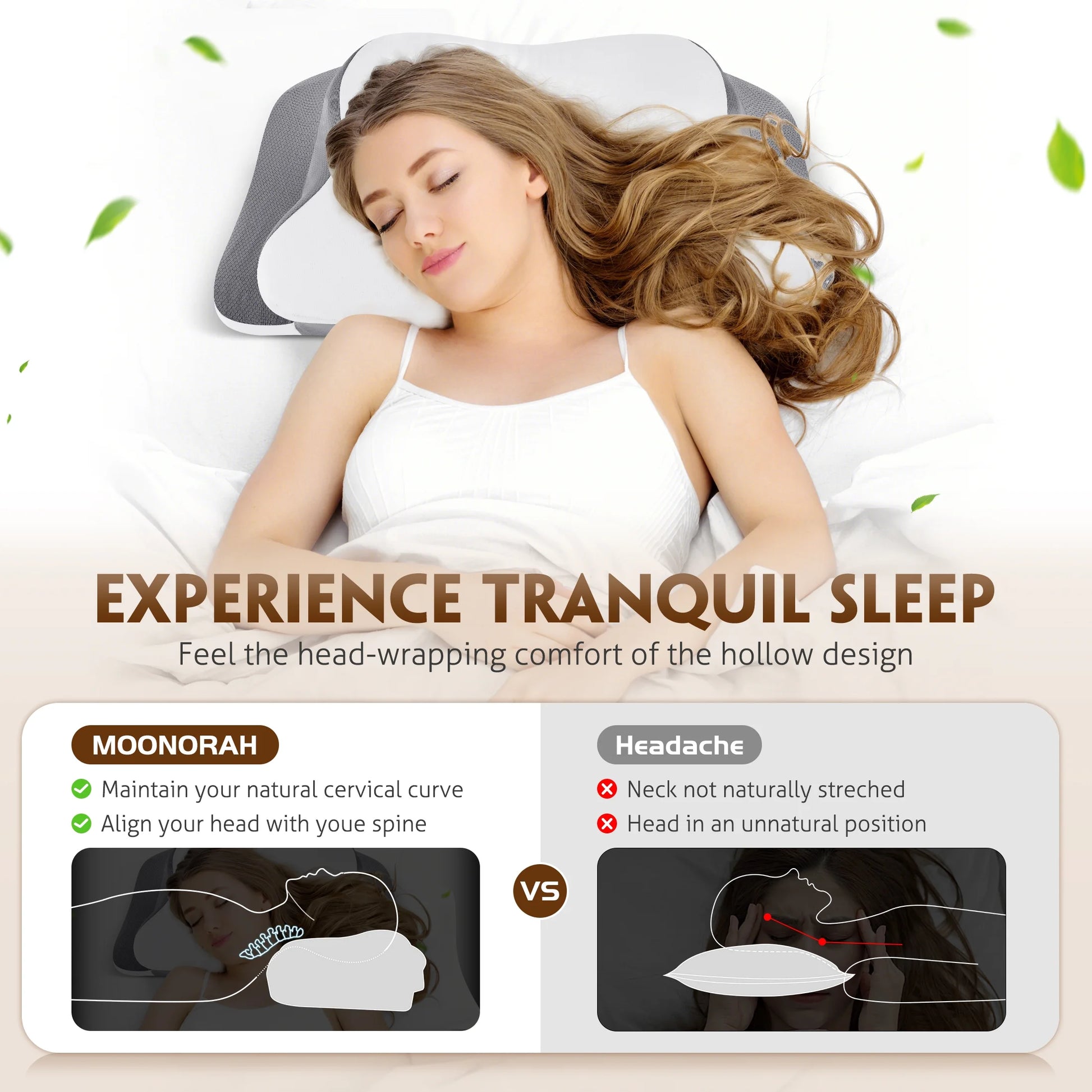 Cervical Pillow Bed that Release all the Stress from your Neck